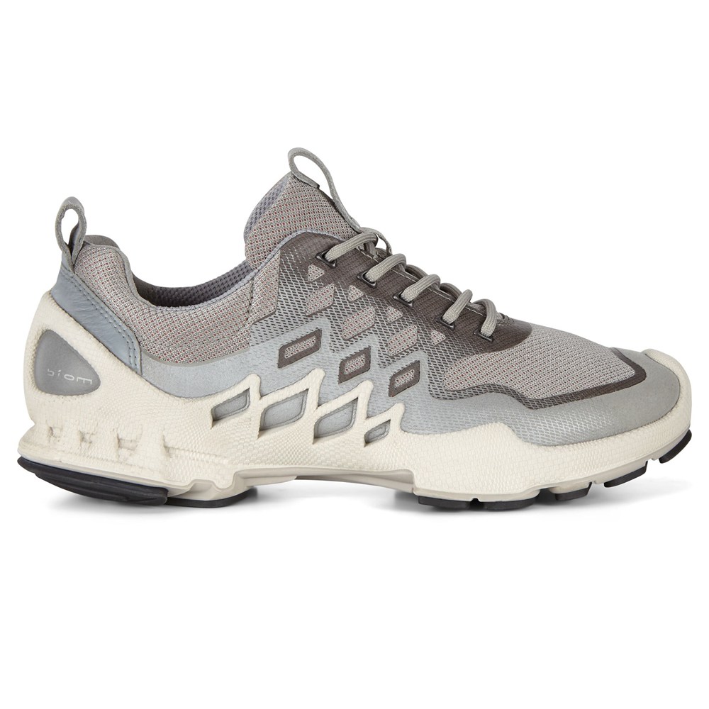 ECCO Womens Hiking Shoes Silver/Grey - Biom Aex Low Two-Tone - FBS-359701